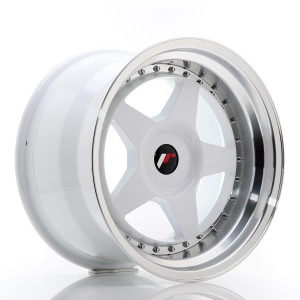 Felga aluminiowa JR Wheels JR6 17x10 ET20 BLANK White w/Machined Lip