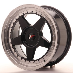 Felga aluminiowa JR Wheels JR6 17x8 ET35 BLANK Gloss Black w/Machined
