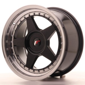 Felga aluminiowa JR Wheels JR6 17x9 ET20-35 BLANK Gloss Black w/Machined