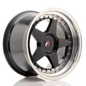 Felga aluminiowa JR Wheels JR6 18x10,5 ET0-25 BLANK Gloss Black w/Machined