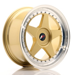 Felga aluminiowa JR Wheels JR6 18x10,5 ET0-25 BLANK Gold w/Machined Lip