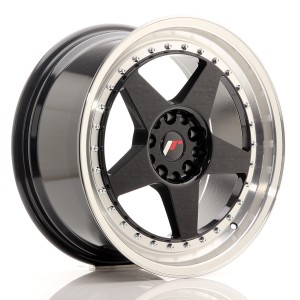 Felga aluminiowa JR Wheels JR6 18x8,5 ET20-40 BLANK Gloss Black w/Machined