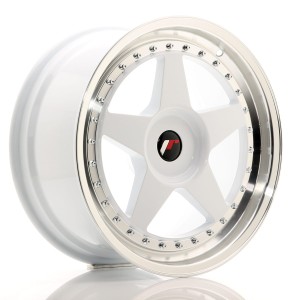 Felga aluminiowa JR Wheels JR6 18x8,5 ET20-40 BLANK White w/Machined Lip