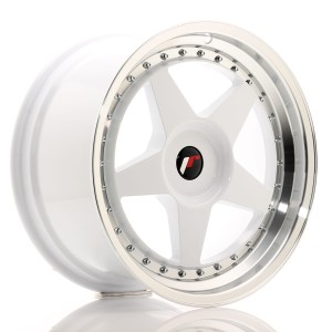 Felga aluminiowa JR Wheels JR6 18x9,5 ET20-40 BLANK White w/Machined Lip