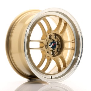 Felga aluminiowa JR Wheels JR7 16x7 ET38 4x100/114 Gold w/Machined Lip
