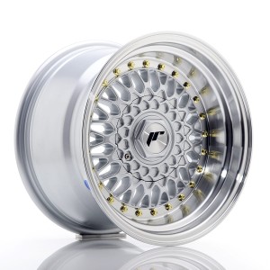 Felga aluminiowa JR Wheels JR9 15x9 ET10 BLANK Silver w/Machined Lip