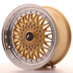 Felga aluminiowa JR Wheels JR9 16x7,5 ET25 4x100/108 Gold w/Machined Lip