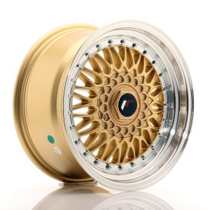 Felga aluminiowa JR Wheels JR9 16x8 ET25 4x100/108 Gold w/Machined Lip