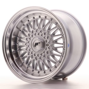 Felga aluminiowa JR Wheels JR9 17x10 ET20 5x112/120 Silver w/Machined Lip+Silver Rivets