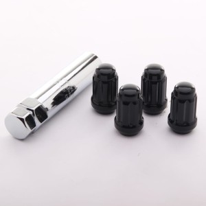Zestaw 4 nakrętek antykradzieżowych JR ATN1 - 12x1,25 Black