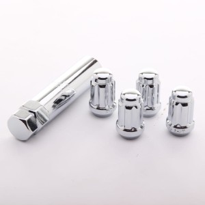 Zestaw 4 nakrętek antykradzieżowych JR ATN1 - 12x1,25 Chrome