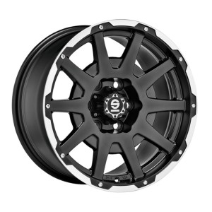 Felga aluminiowa SPARCO DAKAR MATT BLACK LIP POLISHED+RIVETS 8,5x17 5x120 ET25