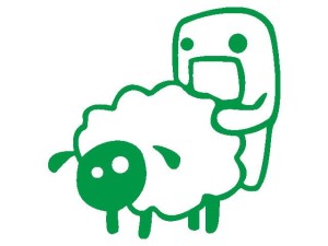 Naklejka "Domokun sheep fucker" 10 cm (zielona)
