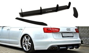 Dyfuzor tylny i splittery tylne boczne Audi A6 S-Line C7 (wydech 1x2)