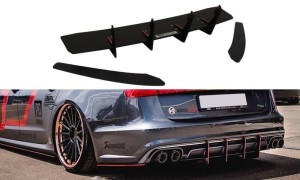 Dyfuzor tylny i splittery tylne boczne Audi S6 C7