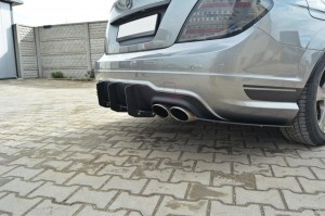 Dyfuzor tylny i splittery tylne boczne Mercedes C-Class W204 AMG-Line Przedlift