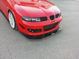 Splitter przedni hybrydowy Seat Leon MK1 Cupra (czarny połysk)