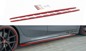 Dokładki progów V2 BMW 1 F40 M-Pack (czerwony)