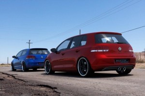 Dyfuzor tylny Volkswagen Golf MK5 R32 Look do Volkswagen Golf MK6 (czarny mat)