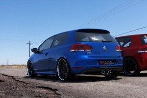Dyfuzor tylny Volkswagen Golf MK5 R32 Look do Volkswagen Golf MK6 GTI (czarny mat)