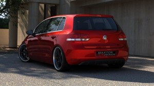 Dyfuzor tylny Volkswagen Golf MK6 (bez otworu na wydech)