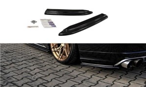 Tylne boczne splittery Audi S8 D4 (czarny mat)