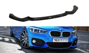 Splitter przedni V1 BMW 1 F20/F21 M-Power Polift (czarny połysk)
