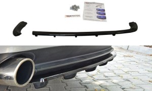 Splitter tylny srodkowy Alfa Romeo 159 (z poprzeczkami) (czarny połysk)