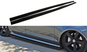 Dokładki progów Audi S6 / A6 S-Line C7 (czarny mat)
