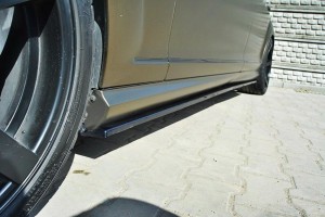 Dokładki progów Mercedes S-Class W221 AMG LWB (czarny połysk)