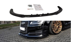 Splitter przedni V1 Audi S8 D4 FL (czarny mat)