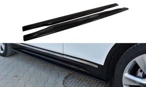 Dokładki progow Infiniti QX70 (czarny mat)