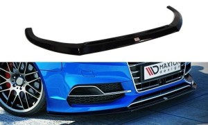 Splitter przedni Audi S3 / A3 S-Line 8V Sedan / Cabrio (czarny połysk)