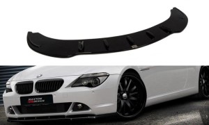 Splitter przedni BMW 6 E63 / E64 Przedlift V1 (czarny połysk)