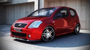 Splitter przedni Citroen C2 VTS (czarny mat)
