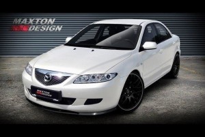 Splitter przedni Mazda 6 MK1 Przedlift 02-05 (czarny połysk)
