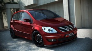 Splitter przedni Mercedes B-Class W245 (carbon look)