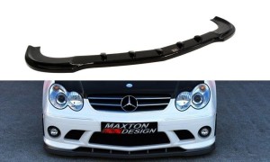 Splitter przedni Mercedes CLK W209 (do zderzaka ME-CLK-209-AMG204-F1) (czarny mat)