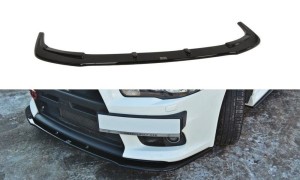 Splitter przedni Mitsubishi Lancer Evo X V1 (czarny mat)