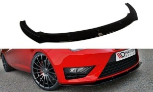 Splitter przedni Seat Ibiza IV Cupra (6J) Polift (czarny mat)