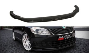 Splitter przedni Skoda Fabia MK2 FL (czarny połysk)