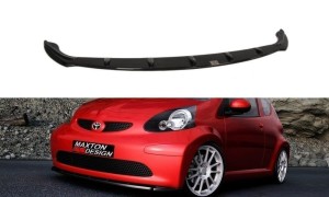 Splitter przedni Toyota Aygo MK1 Przedlift (carbon look)