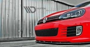 Splitter przedni Volkswagen Golf MK6 (do zderzaka przedniego 35th) V2 (carbon look)