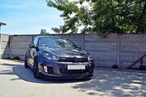 Splitter przedni Volkswagen Golf MK6 GTI V2 (czarny połysk)