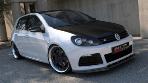 Splitter przedni Volkswagen Golf MK6 R (czarny mat)