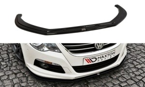 Splitter przedni Volkswagen Passat CC R36 R-Line Przedlift (czarny połysk)