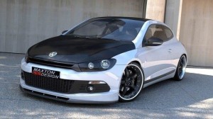 Splitter przedni Volkswagen Scirocco MK3 R-Line (czarny połysk)