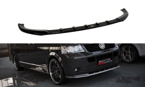 Splitter przedni Volkswagen T5 Przedlift (czarny połysk)
