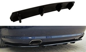 Splitter tylny srodkowy Audi A8 W12 D3 (z dyfuzorem) (czarny połysk)