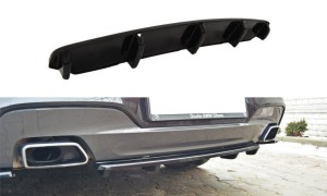 Splitter tylny srodkowy BMW 6 Gran Coupe M-Pack (z dyfuzorem) (czarny mat)